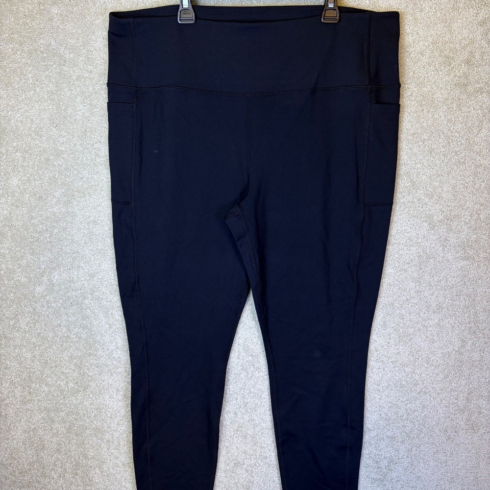 Skechers GoWalk Leggings Womens 2XL Black High Rise Side Pocket Activewear NWOT